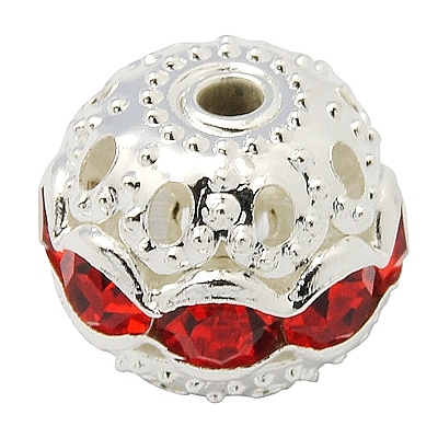 Brass Rhinestone Beads RB-H041-10-1