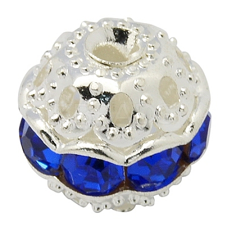 Brass Rhinestone Beads RB-A011-8mm-05S-1