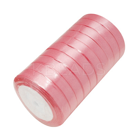 Breast Cancer Pink Awareness Ribbon Making Materials Single Face Satin Ribbon RC12mmY082-1