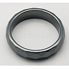 Non-Magnetic Synthetic Hematite Wide Band Rings RJEW-A026-2-1