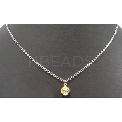 Alloy Rhinestone Pendants RSB02-1