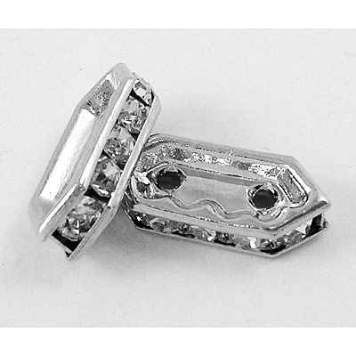 Brass Middle East Rhinestone Bridge Spacers RSB021NF-1-1