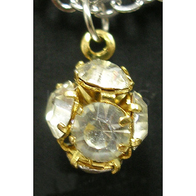 Alloy Rhinestone Pendants RSB02-1