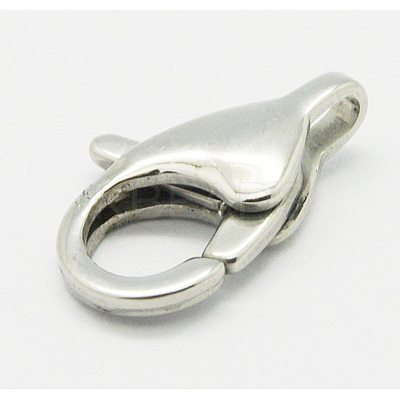 Tarnish Resistant 304 Stainless Steel Lobster Claw Clasps STAS-Q048-3-1
