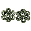 Tibetan Style Alloy Fancy Bead Caps TIBEB-LF10883YKG-AB-FF-1