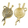 Tibetan Style Pendants TIBEP-LF10465YKG-AG-FF-1