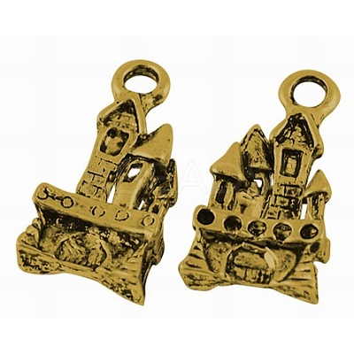 Tibetan Style Alloy Pendants TIBEP-0815-G-LF-1