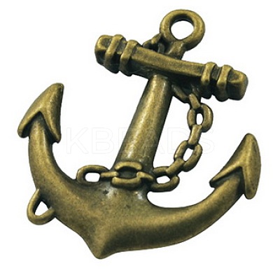 Tibetan Style Alloy Pendants TIBEP-EA10917YKG-AB-LF-1