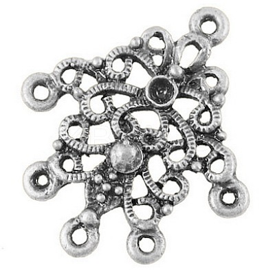 Tibetan Style Connectors TIBEP-EA521Y-KG-AS-FF-1