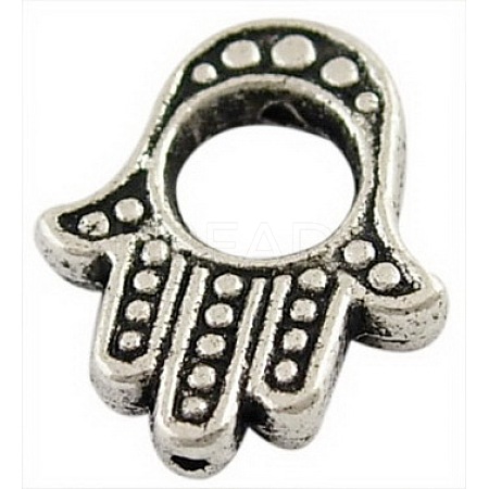 Tibetan Style Alloy Bead Frames TIBEB-LF0265YKG-AS-LF-1