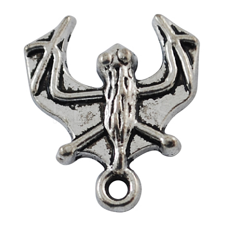 Halloween Jewelry Tibetan Style Alloy Pendants TIBEP-3213-AS-LF-1