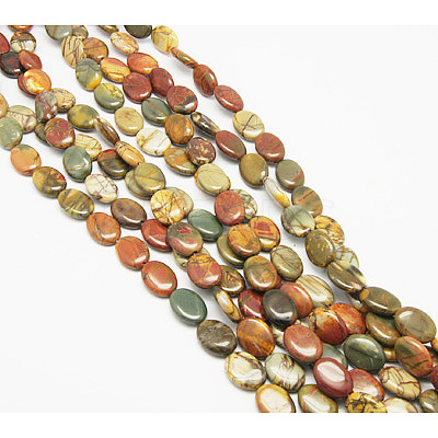 Natural Picasso Stone/Picasso Jasper Beads Strands TURQ-H035-18-1