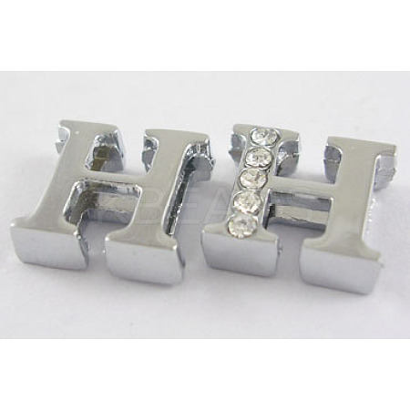 Alloy Initial Slide Beads ZP1H-NLF-1