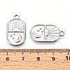 304 Stainless Steel Pendants STAS-T065-12P-3
