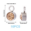 10Pcs Glass Rhinestone Charms STAS-TA0003-26C-3