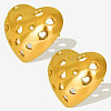 Stylish 303 Stainless Steel Hollow Heart Stud Earrings RP4390-2-1