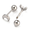 304 Stainless Steel Cartilage Earrings EJEW-B066-01C-P-2