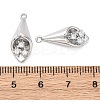 Brass Rhinestone Pendants KK-E793-24P-3