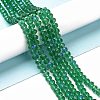 Electroplate Glass Beads Strands EGLA-A034-T3mm-L12-4