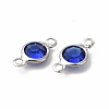 304 Stainless Steel with Glass Connector Charms LS-STAS-G305-08P-04-2