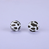 Printed Round Silicone Focal Beads SI-JX0056A-51-1