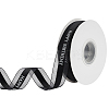Happy Birthday Polyester Ribbons SRIB-WH0011-341C-1