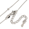 Brass Boston Link Chain Necklaces for Women NJEW-U011-04P-2