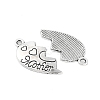 Tibetan Style Alloy Split Pendants TIBE-Q050-200AS-LF-3