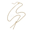 304 Stainless Steel Twisted Chain Curb Chain Slider Necklaces Making AJEW-JB01488-1