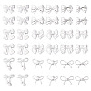 45Pcs 9 Styles Resin Cabochons RESI-TA0004-46-3