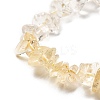 Natural Quartz Crystal & Citrine Beads Strands G-L610-A31-01-4