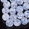 Transparent Crackle Acrylic Beads X-CACR-N002-01-1