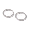 Tarnish Resistant 304 Stainless Steel Keychain Clasp Findings LS-STAS-32D-1
