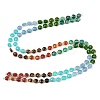 Natural Agate(Dyed & Heated) & Dyed White Jade & Tiger Eye Beads Strands G-Z135-B04-3