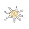 304 Stainless Steel Connector Charms STAS-B108-10GP-2
