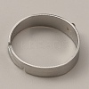 Adjustable 304 Stainless Steel Finger Ring Settings STAS-WH0033-11B-P-2