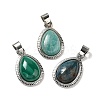 Natural Mixed Stone Pendants G-M405-05P-M-1