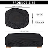 2 Colors Polyester Toilet Lid Dust Cover AJEW-CN0003-21A-2