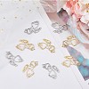 20Pcs 2 Colors 304 Stainless Steel Pendants STAS-DC0013-74-3
