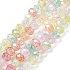 Transparent Crackle Glass Beads Strands CCG-L050-01A-09-1