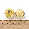 Handmade Resin Indonesia Round Beads IPDL-P005-23KCG-02-3