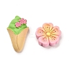 Opaque Resin Imitation Food Decoden Cabochons RESI-F045-03M-3