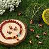 16Pcs 2 Colors Apple Alloy Enamel Charms ENAM-CJ0007-48-6