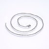 Tarnish Resistant 304 Stainless Steel Cable Chain Necklaces LS-NJEW-P226-02P-01-1