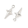SHEGRACE Brass Star Charms XGR0167P-104P-2