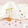 30Pcs 6 Colors Transparent Glass Pendants FIND-FH0006-67-5