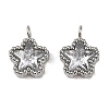 304 Stainless Steel Micro Pave Cubic Zirconia Charms STAS-K302-01A-P-1