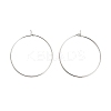 Brass Hoop Earring Findings KK-R112-038D-1