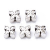 Tibetan Style Alloy European Beads TIBE-S319-127AS-RS-2