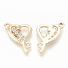 Alloy Rhinestone Links connectors X-ALRI-Q235-018KC-2